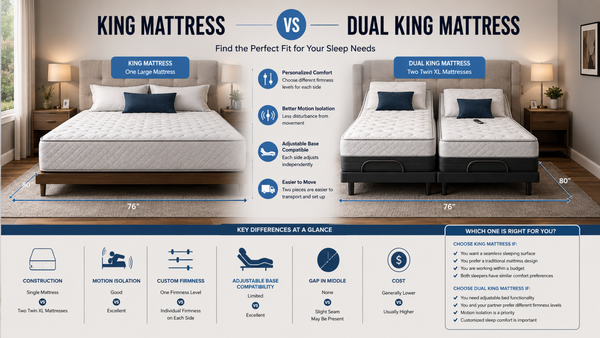 King Mattress vs Dual King Mattress: Which One Is Right for Your Sleep Needs?