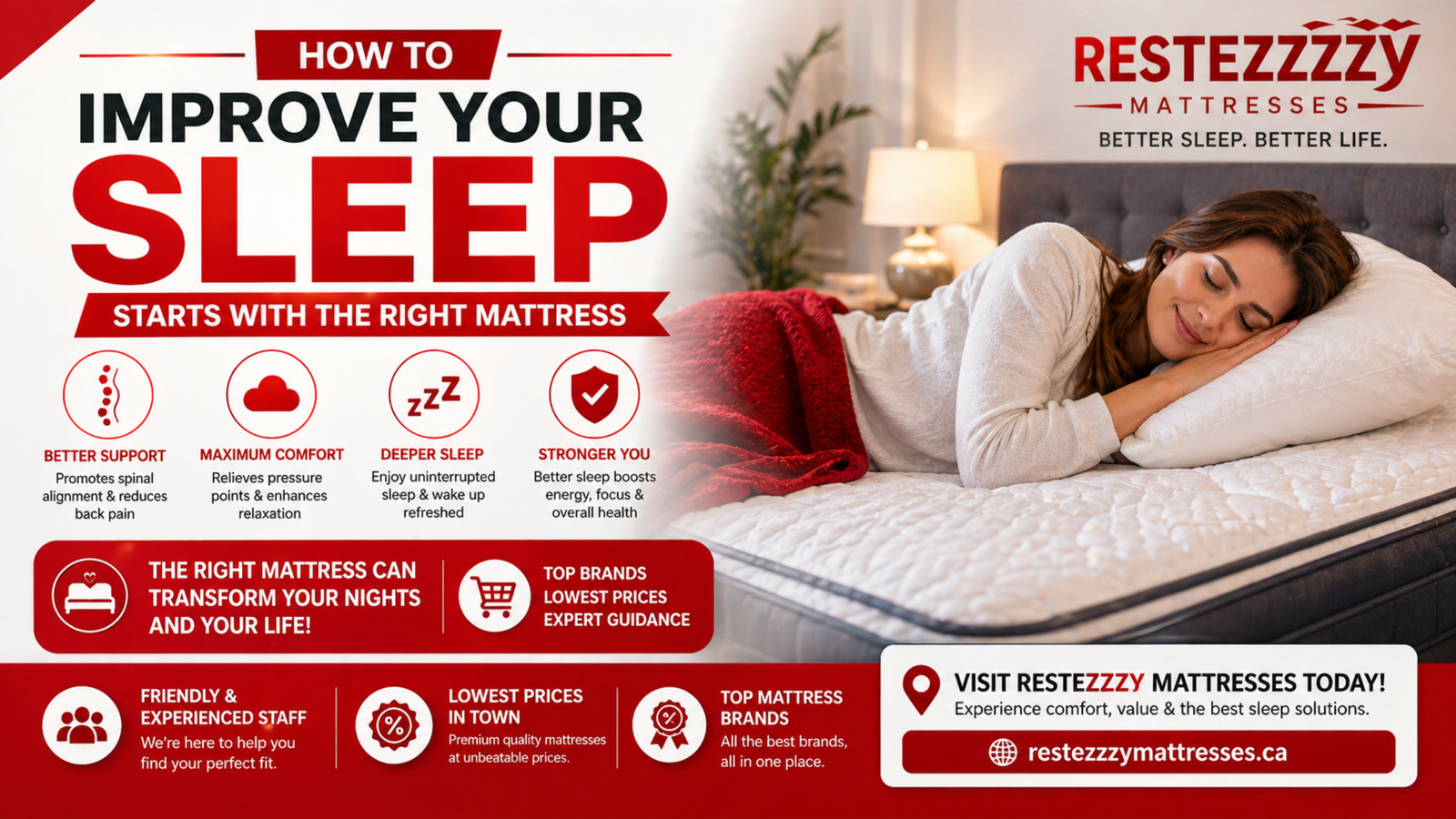 How to Improve Your Sleep: The Ultimate Guide to Better Rest with the Right Mattress