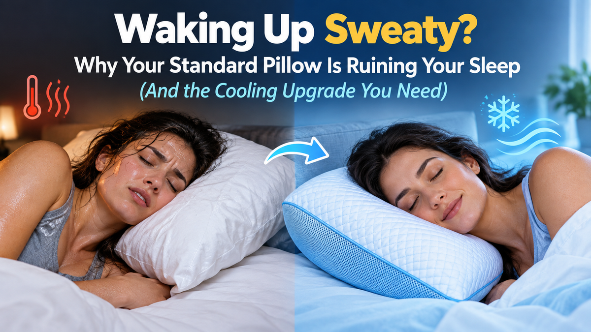 Waking Up Sweaty? Why Your Standard Pillow Is Ruining Your Sleep (And the Cooling Upgrade You Need)