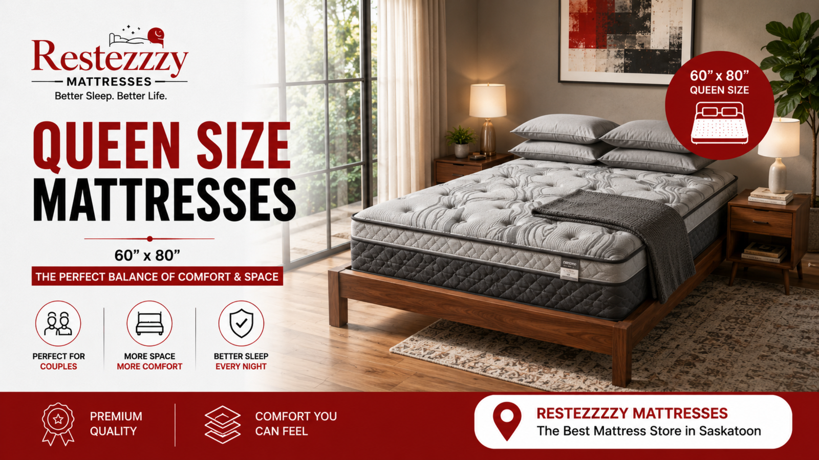 Queen Size Mattresses: The Perfect Blend of Comfort, Space & Luxury Sleep