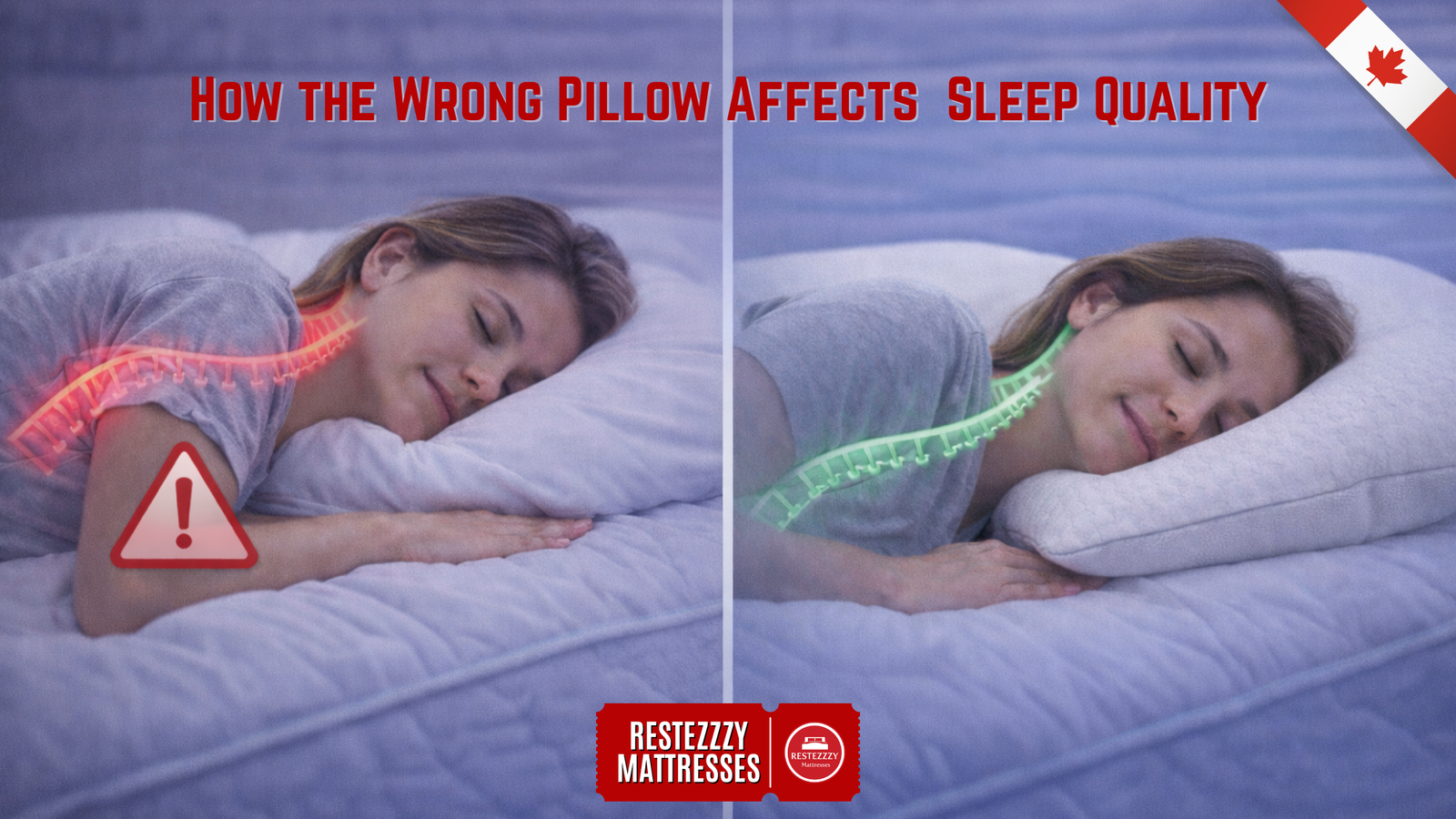 How the Wrong Pillow Affects Spinal Alignment and Sleep Quality