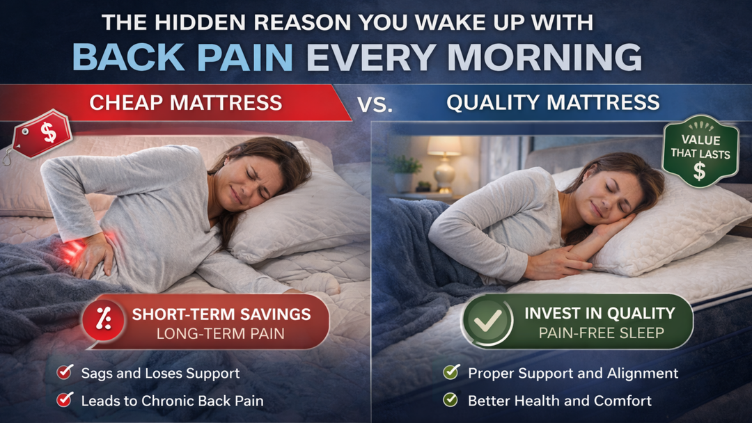 The Hidden Reason You Wake Up With Back Pain Every Morning: Cheap Mattress vs Quality Mattress