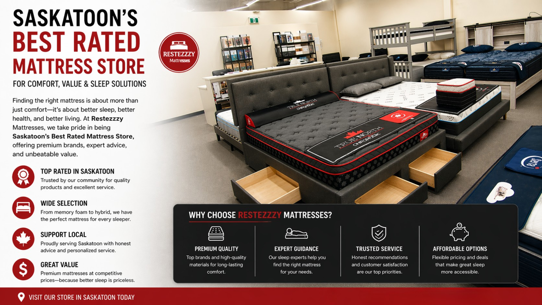 Saskatoon’s Best Rated Mattress Store for Comfort, Value & Sleep Solutions