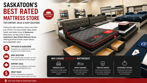 Saskatoon’s Best Rated Mattress Store for Comfort, Value & Sleep Solutions