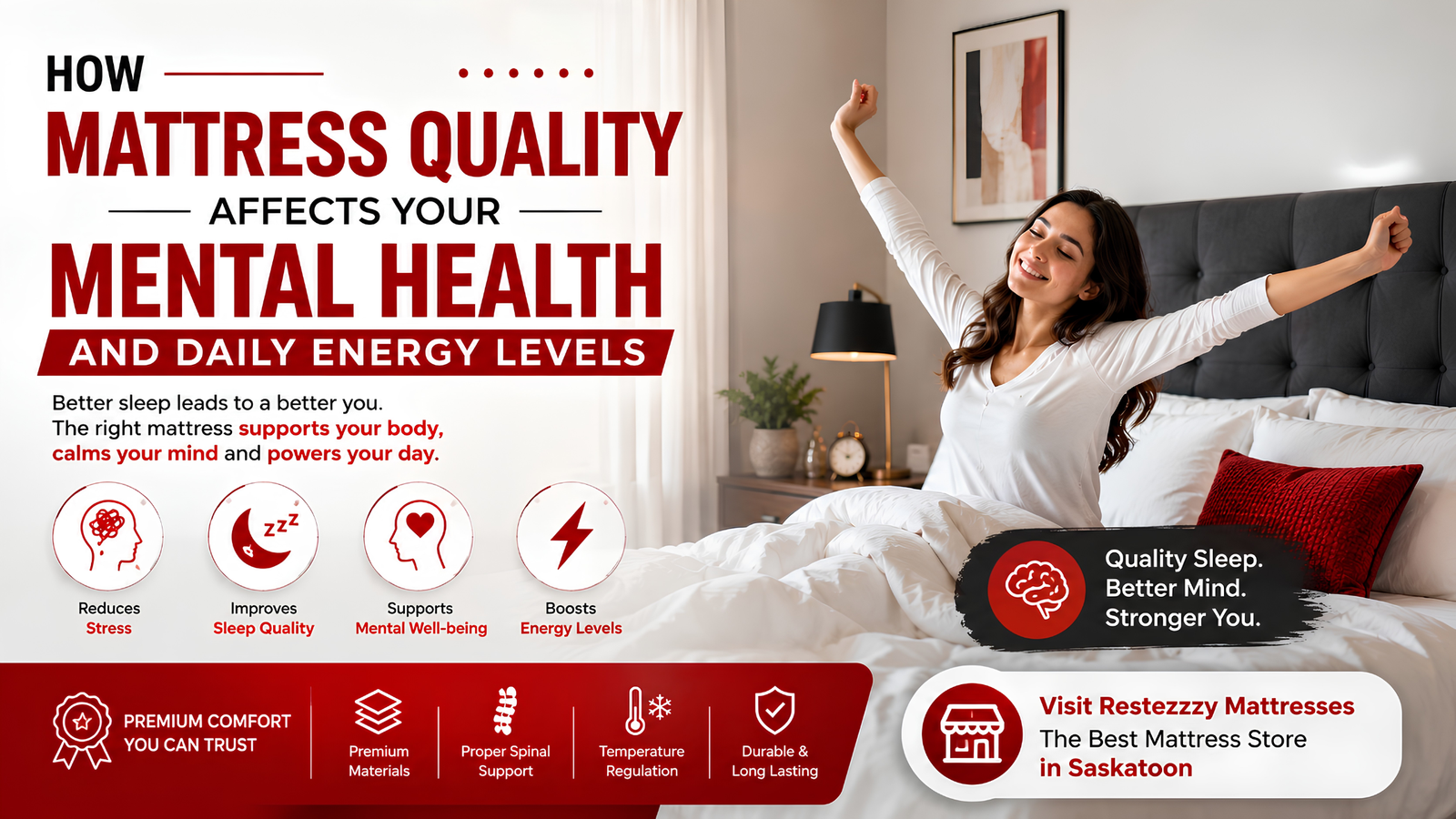 How Mattress Quality Affects Your Mental Health and Daily Energy Levels