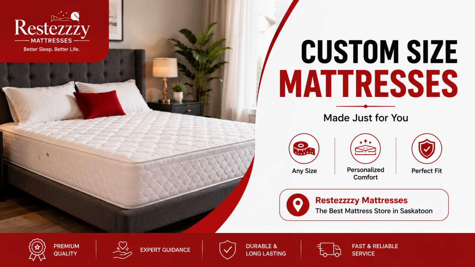 Custom Size Mattresses at Restezzzy: Sleep Designed Just for You