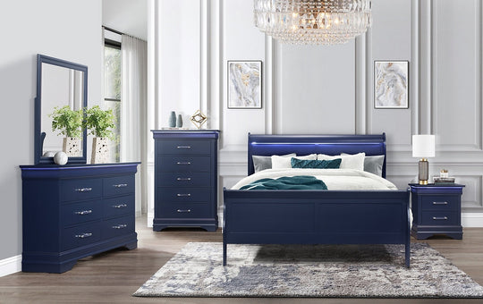 Juliet Blue Bed