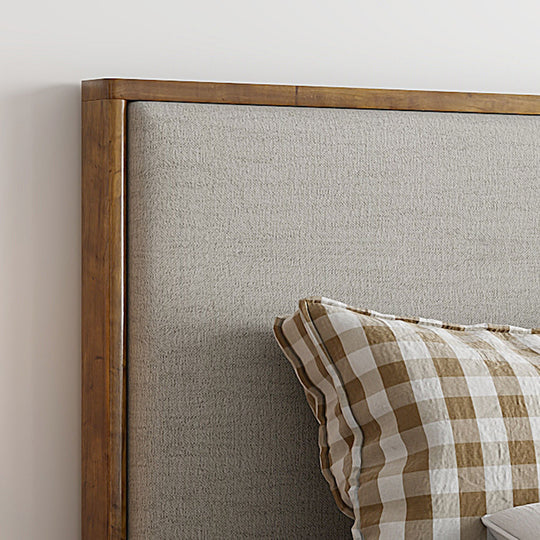 Vander Platform Bed with Drawer in Oat - Restezzzy Mattresses Inc.