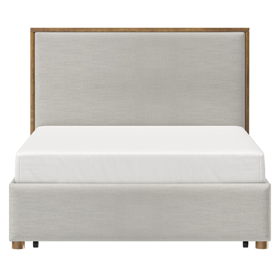 Vander Platform Bed with Drawer in Oat - Restezzzy Mattresses Inc.