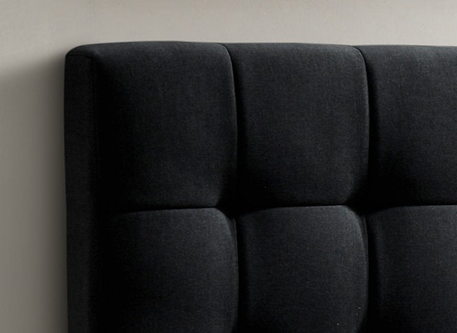 Aurora Hydraulic Bed: Black/Beige
