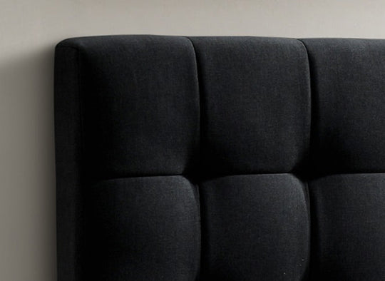 Aurora Hydraulic Bed: Black/Beige