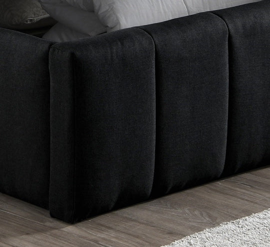 Aurora Hydraulic Bed: Black/Beige
