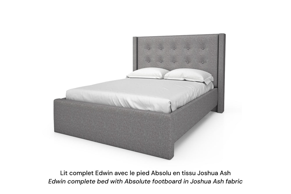 Edwin Upholstered Bed Frame - Restezzzy Mattresses Inc.