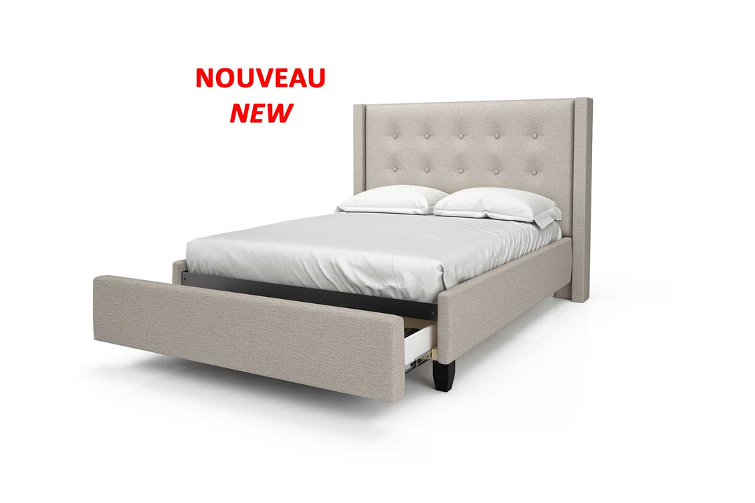 Edwin Upholstered Bed Frame - Restezzzy Mattresses Inc.
