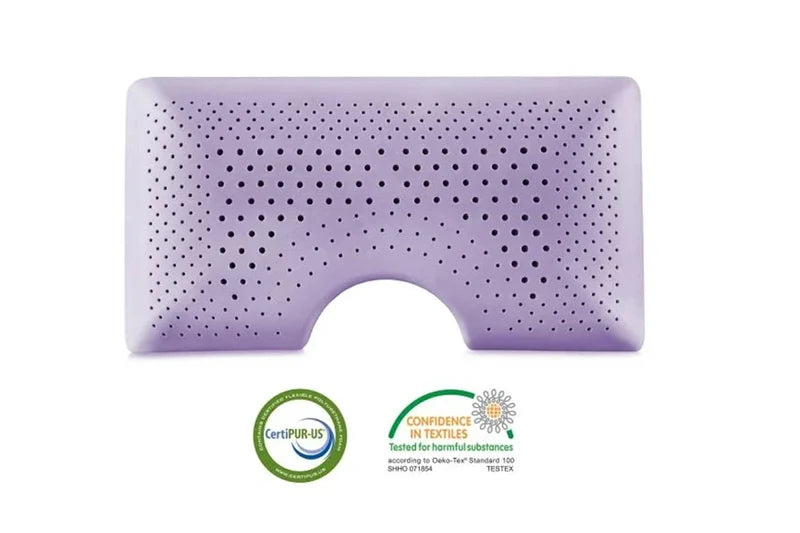 OBI LAVENDER Shoulder-Saver ecoPUR Memory Foam Pillow - Restezzzy Mattresses Inc.