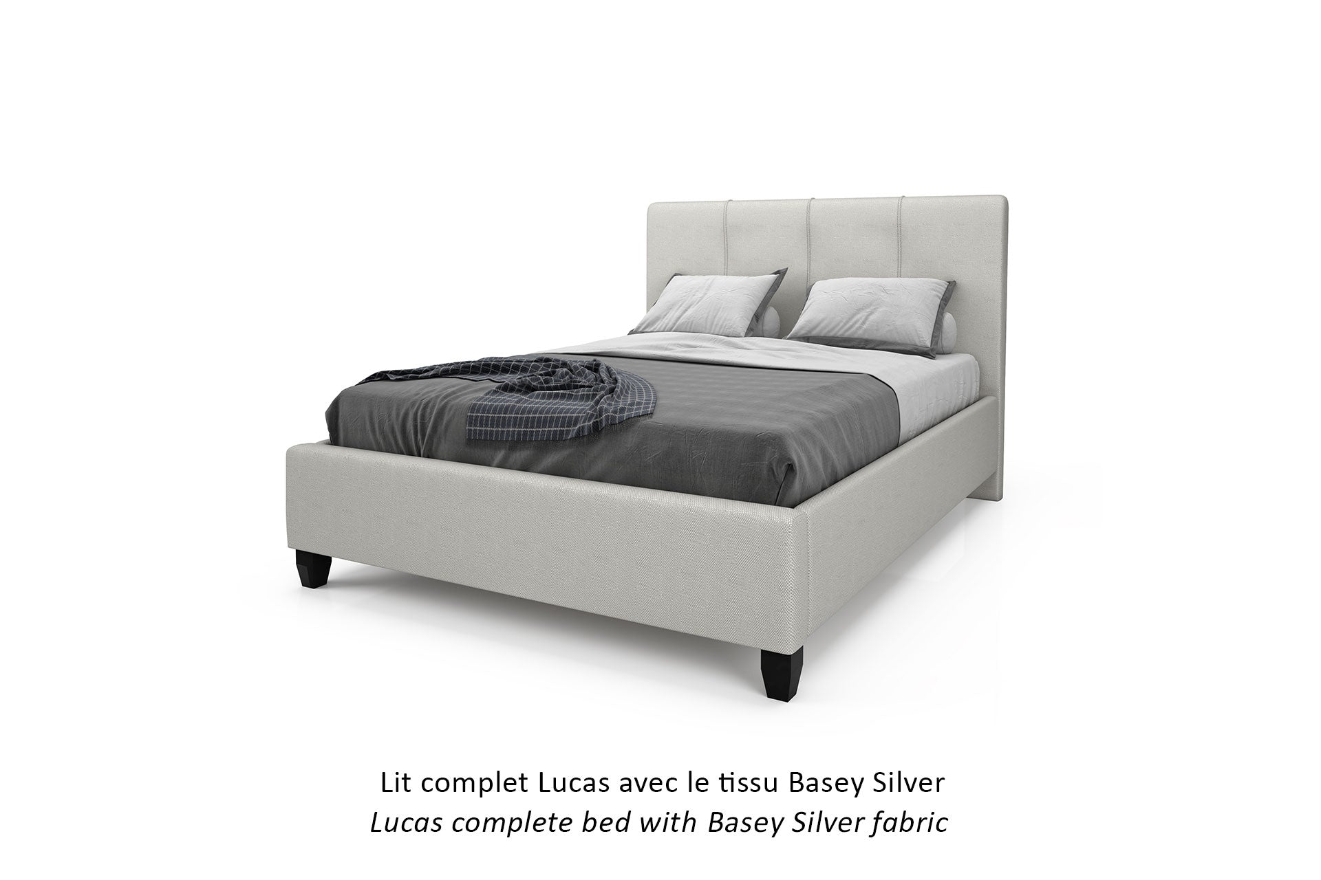 Lucas Upholstered Bed Frame. - Restezzzy Mattresses Inc.