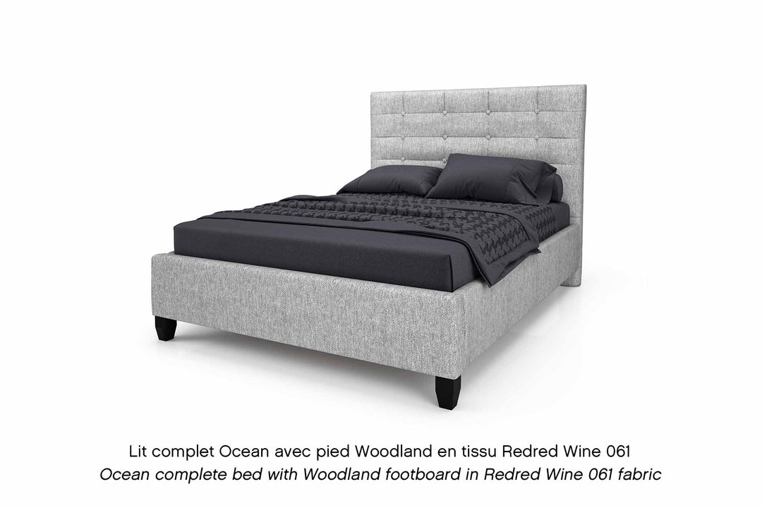 Ocean Upholstered Bed Frame - Restezzzy Mattresses Inc.