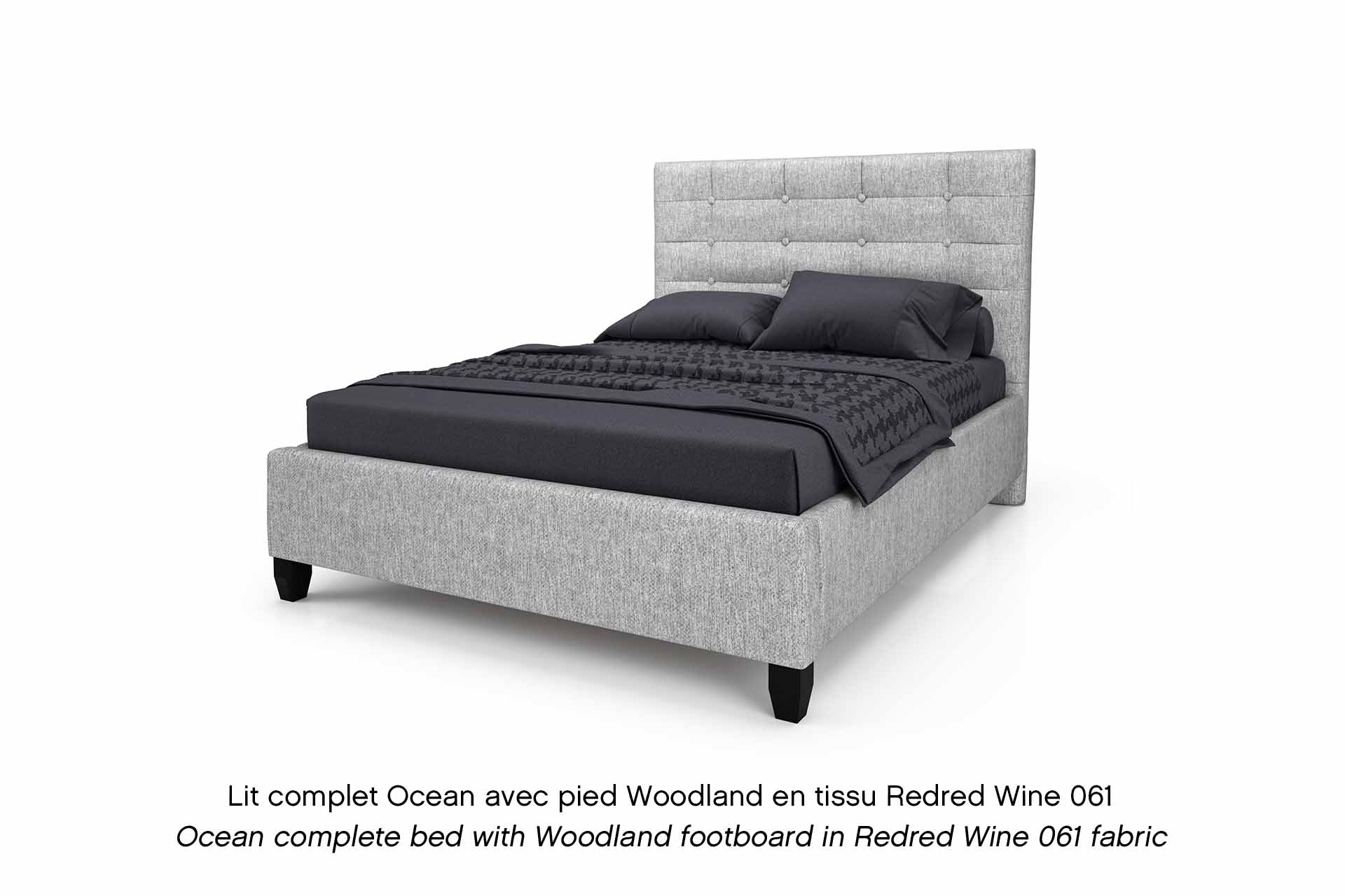 Ocean Upholstered Bed Frame - Restezzzy Mattresses Inc.